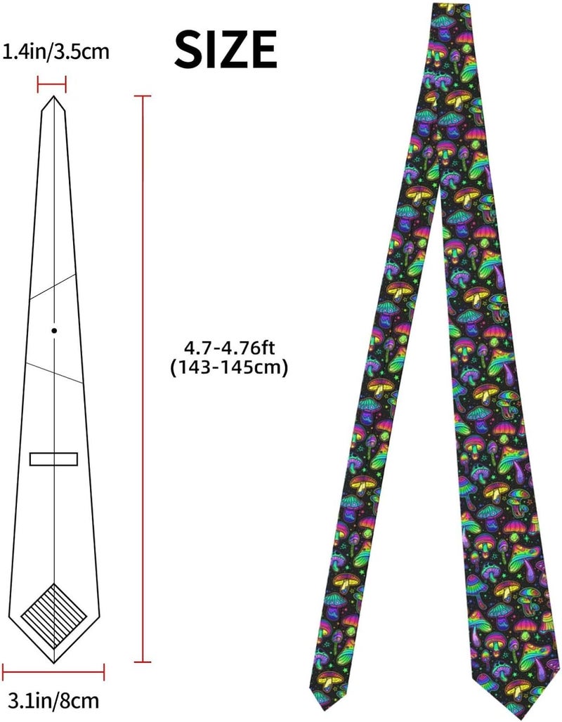 Yilad Tie for Men and Boy Novelty Fun Full Print Men's Necktie Skinny Fashion Narrow Wide - Image 2
